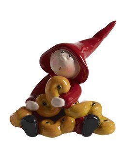 Dekoration Lille-Nisse Lussekatte Rød