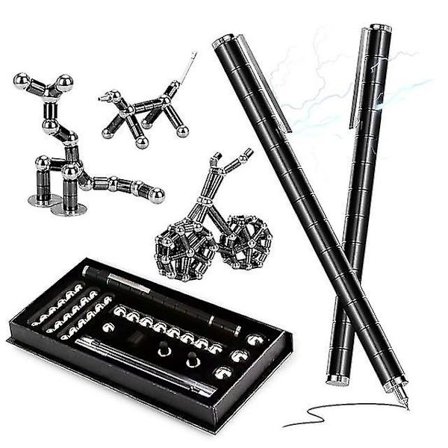 Magnetisk pol Fidget-penn Metallmagnet-leketøy Anti-stress-gave (LG)