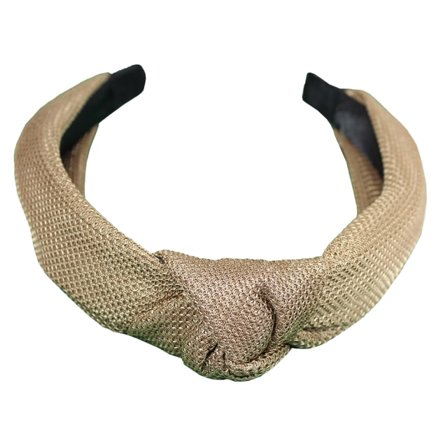 Complement Diadem med knut Hårband Dam Beige