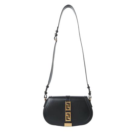 Versace, Shoulder Bags Zwart, Dames, Maat:ONE Size,leer