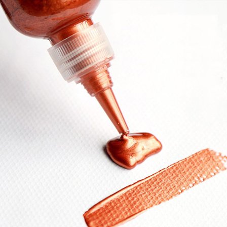 60ml Gold Paint Metallinen akryylimaali vedenpitävä ei haalistu DIY
