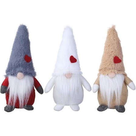 Svensk Jultomte Plyschjulkulor Med Långa Ben Stickade Figurer