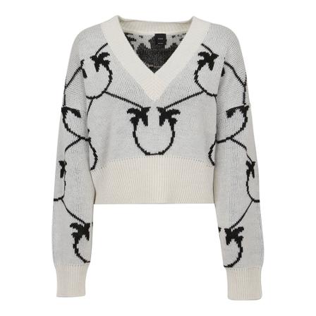 Pinko, Knitwear Beige, Dames, Maat:S,alpaca