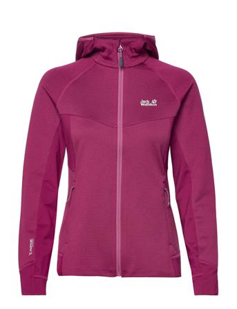 Hydro Grid Fleece W Sweatshirts & Hoodies Fleeces & Midlayers Lilla Jack Wolfskin