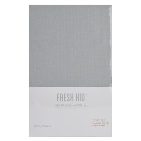 Dra på Lakan Spjälsäng, Grå- Fresh Kid
