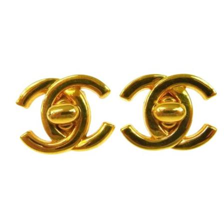 Chanel Vintage, Pre-owned Metal chanel-jewelry Geel, Dames, Maat:ONE Size