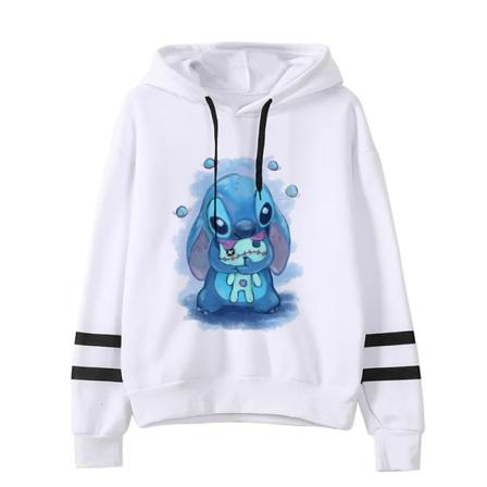 Y2k Cartoon Lilo og Stitch sjove hoodies til kvinder Harajuku sød Stitch anime sweatshirt manga streetwear hættetrøje til kvinder og børn 59233 59233 