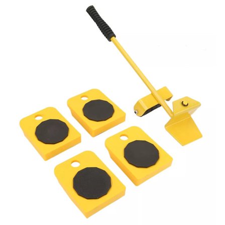 Møbelløfter Flytteværktøjssæt 200 kg Bæreevne 4 Rulleskydere Tunge Belastninger Møbler Flytteværktøj