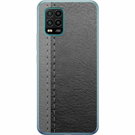 Xiaomi Mi 10 Lite 5g Mjukt Skal - Black & Grey Leather