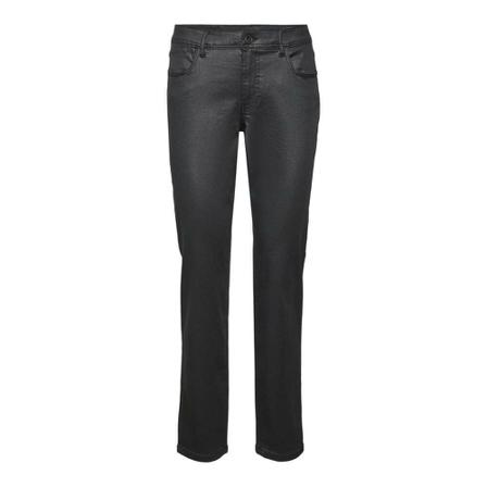 Noisy May, Slim gecoate jeans Zwart, Dames, Maat:W25 L30