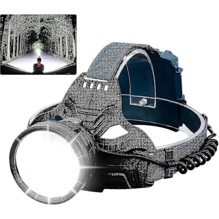 Genopladelig Led Pandelamp Til Voksne, 90.000 Lumen Super Lys Pandelamp 90 Justerbar 4 Tilstande Ipx5 Vandafvisende Usb Genopladelig Pandelamp Til 