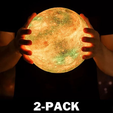 Moon Lamp with 16 LED Colors and Remote Control 15 cm