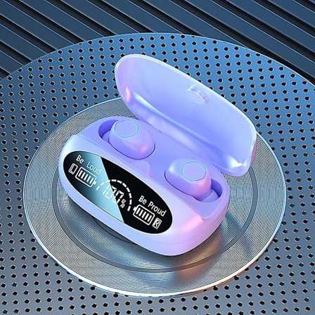 Bluetooth 5.2 Kuulokkeet Tws Langattomat Kuulokkeet Mic Melunvaimennuksella Vedenpitävät Kuulokkeet Xiaomi Iphone (FMY) violetti