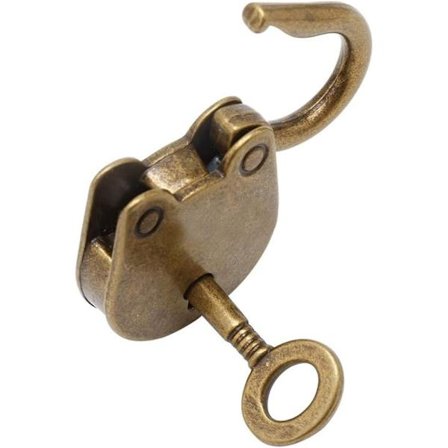 3 kappaletta Mini Vintage Antique Panda Lukko Avainsetti 3 Kappaletta Juhlapuolueelle, Koristelu