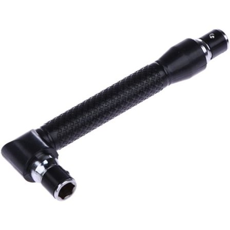 L-formad dubbelskruvmejsel, 1/4 tums sexkantshandtag, 90-graders rätvinklig skruvmejseladapter, 1 styck