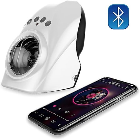Aurora Projector Lights Starry Night Light med musik Bluetooth -högtalare RGB Color Changing Remote Vo