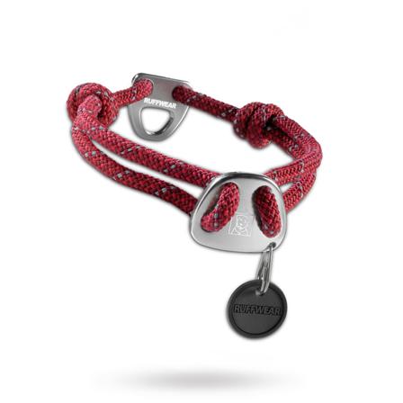Knot-A-Collar Justerbart Halsband - Vinröd - Large - Scarfes, Charms & Halsbandssmycken, Draglinor, Läder- & Textilhalsband på Doggie.se