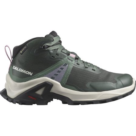 Salomon - Dla dzieci - Buty dla dzieci X Raise Mid Gore-tex - Urban Chic / Rainy Day / Pink Lavender - 37