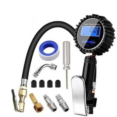 Digitalt dekktrykkmåler 250 PSI Høy nøyaktig digital dekk Pr