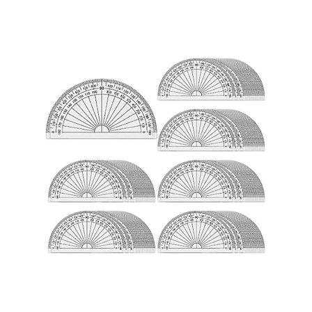 100 stk Matematik Vinkelmålere Plastik Vinkelmåler 180 Grader, Vinkelmålere I Bulk Til Klasseværelset, Vinkelmåler Sæt Til Ingeniørvidenskab