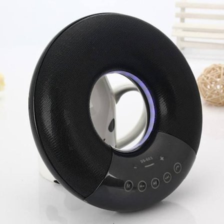 Mini Bluetooth Högtalare Högtalare FM Radio Aux-In mikrokortläsare - BK