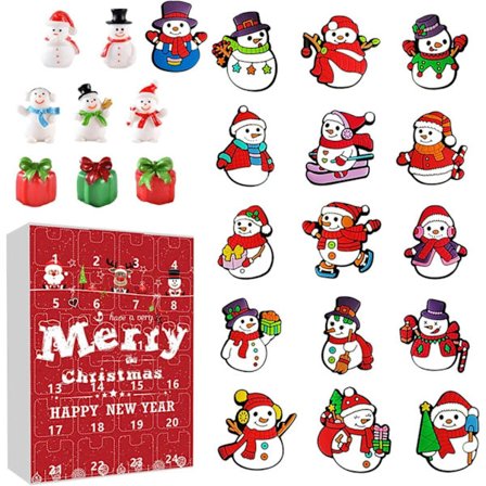 Julekalenderkurv | Santas Kurv | Opbevaring til slik og snacks | Flettet kurv til at dekorere julebordet