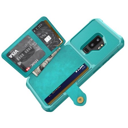 Samsung Galaxy S9+ - Professionellt Skal med Kortfack