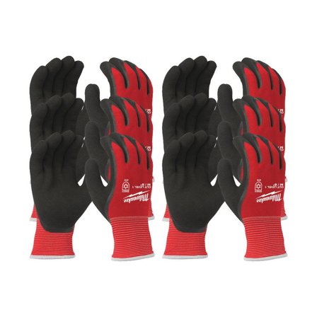 Milwaukee 1/A Vinterhanske varmforet, latexhanske, 12-pakk, CL1/A XL/10, Klær