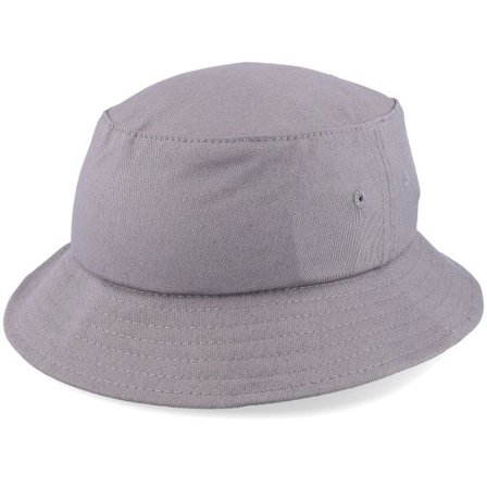 Flexfit - Grå bucket Hatt - Kids Grey Bucket @ Hatstore