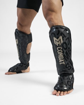 MM Combat Shinguards - Black/Gold - M