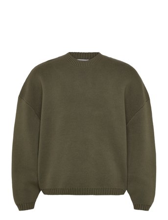 Weekday Oversized Heavyweight Cotton Sweater - Khaki green - L