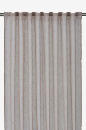Svanefors - Gardin Diana 1-pak - Beige - Gardinfag med rynkebånd - 280X300 - Fra Homeroom