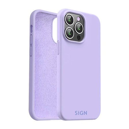 Liquid Silikonfodral till iPhone 15 Pro - Lavendel