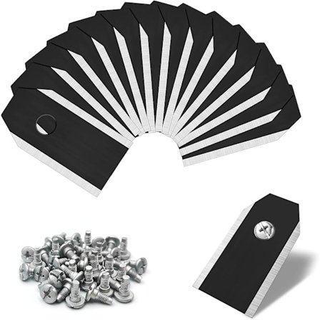 45 stk. Sortede Knive i Sort Titan, Klinge til Universal Robotplæneklipper, Reserveklinger i Titan til Alle Husqvarna Robotplæneklippere