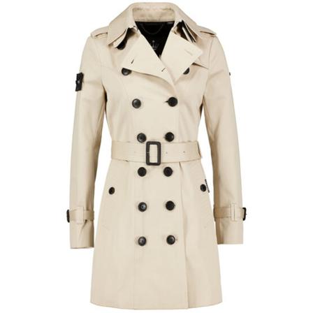 Trench London - Trenchcoats - Beige - Dam - Storlek: S, Dam, Storlek: S