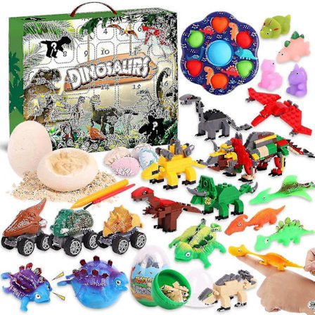 Morsomme lekeblokker Blind Box for Jurassic World Trekkbiler Barnegave Kreativ Ny Gjenbrukbar Trekkbiler Leke