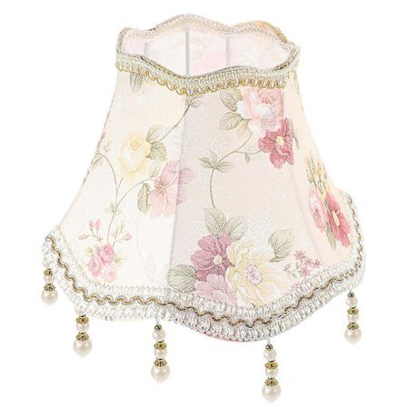 Eurooppalaistyylinen lampunvarjostin kukkakuviolla, mukava valaistus makuuhuoneen omistajille, 1 kpl [D]