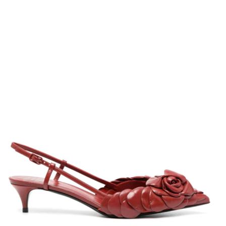 Valentino Garavani, heeled sandals Czerwony, Kobieta, Rozmiar: 37 1/2 EU