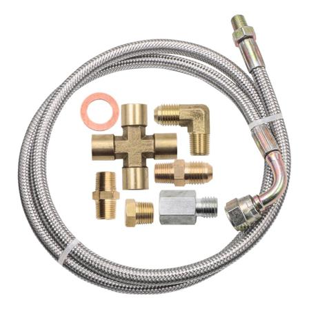 1/8 Tums Npt Turboladdare Matarledningssats Set