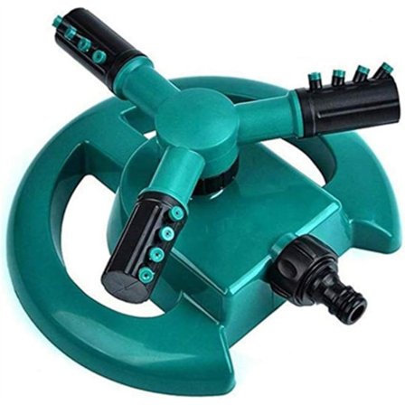 Automaattinen nurmikon kastelulaite, 360 asteen 3-varsi suuttimet pyörivä kastelujärjestelmä nurmikon kasvien kukkien vihannesten kasteluun