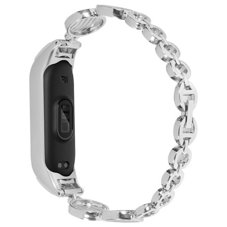Xiaomi Mi Smart Band 4 / 3 klockarmband i rostfritt stål - Silver
