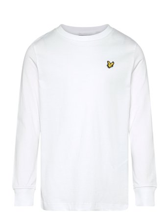 Lyle & Scott Plain Ls T-Shirt - White - 140-146