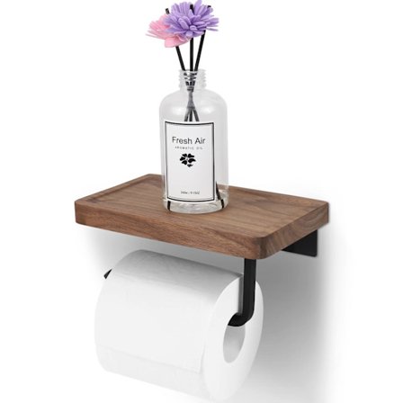 Toalettpapirholder med konkav hylle (selvklebende eller boring) - FA6 -