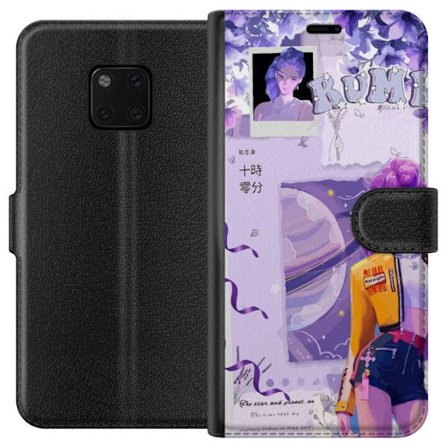 Kompatibelt Plånboksfodral till Huawei Huawei Mate 20 Pro Kpop Demon Hunters Rumi Lila Planet Kosmisk Idol Stil Fantasy