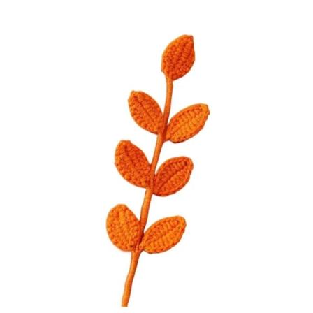 3D Leaf Bookmark Book Clip ORANGE Orange