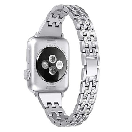 Slim Bling Bracelet Apple Watch Series 10 42mm Silver