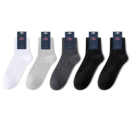 Dame Uld Vandresokker Hvid + Lysegrå + Mørkegrå + 2 Sorte KLB