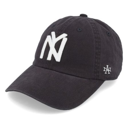 American Needle - Svart unconstructed Keps - New York Black Yankees Archive Black Dad Cap @ Hatstore