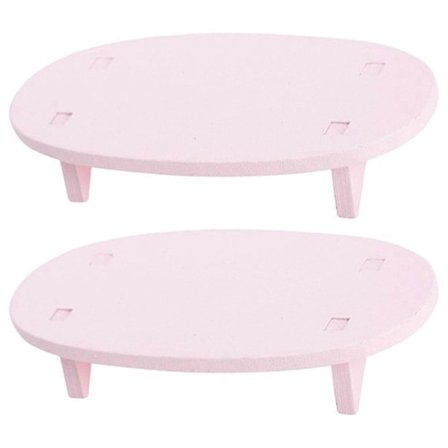 2 kpl Mini Puinen Pöytämalli Nukkekoti Mini Huonekalupöytä Pienoispuupöytämalli