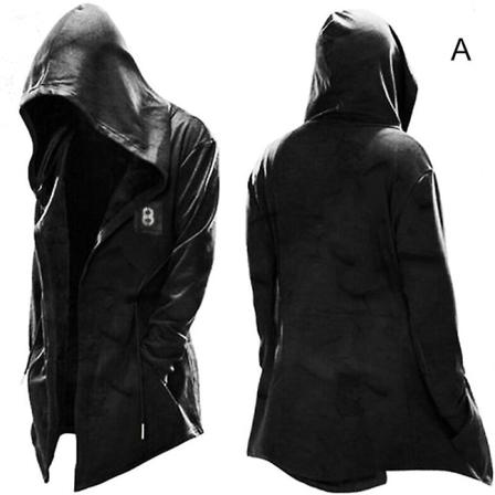 Trenchcoat För Män Cospaly-kostym Med Halloween-tema Army Green